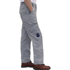 Pantalones de Trabajo de Algodón Perforado FR para Hombre, Pantalones Resistentes al Fuego, Pantalones de Seguridad Industrial de Alta Resistencia - Product Image 5