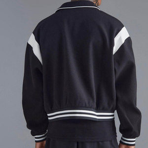 Chaqueta Varsity Retro de Satén para Hombre, Estilo Casual, Urbana, Delgada, de Béisbol, a la Moda, con Letras, Logotipo Personalizado - Product Image 5