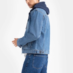 Nouvelle Collection : Vestes en Jean Unies pour Hommes – Qualité Supérieure, Vente en Gros, Veste d'Hiver en Jean pour Garçons – Offre Spéciale en Ligne - Product Image 1