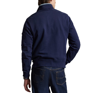 Top Trendy Men's Premium Loopback Fleece Utility <b>Crewneck</b> Sweatshirt 100% Cotton French Terry OEM Private Label Manufacturer - Product Image 4