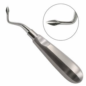 Dental Elevator Left Stainless Steel <b>Tooth</b> Extraction Root Elevator Surgical Instrument with 5 Handle Options - Product Image 1