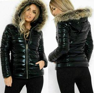 Hot Sale Shiny Thick Warm Winter Cropped Down Jacket Plus Size Coat Streetwear Classic Zipper up Women Puffer Jacket - Product Image 1
