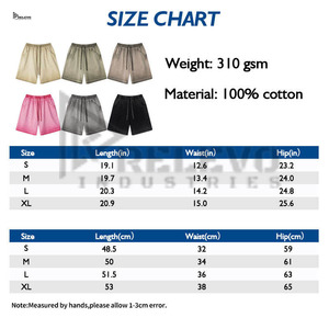 Men's <b>Vintage</b> 100% Cotton Elastic Waist Hip Hop Custom Logo High Quality Casual Cargo Swim <b>Trunks</b> Gym Basketball Running Sport - Product Image 6