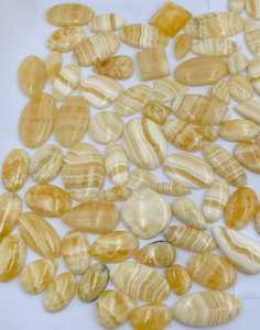 Agate naturelle jaune, coupes poire et ovale, pierres précieuses en vrac pour la fabrication de bijoux, fournisseur en gros |   Fabricant direct d'usine - Product Image 4