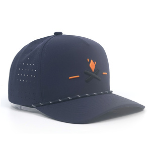 Gorra de Béisbol de 6 Paneles de Poliéster, Gorra Snapback con Logotipo Bordado de Alta Calidad, Gorras Personalizadas al por Mayor con Grabado Láser - Product Image 1