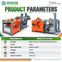 Machine de recyclage de cuivre moteur électrique Stator bobine enroulement ferraille moteur électrique coupe tirant équipement moteur noyau