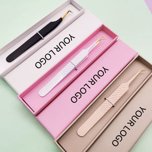 Pinzas para Pestañas TEEJAY SS con Punta de Fibra a 90 Grados y Punta Dentada para Cejas, Opción de Logotipo Personalizado - Venta al Por Mayor - Product Image 6