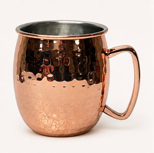 Taza Moscow Mule de Cobre Martillado Artesanal, Vaso de Cerveza Ecológico de Acero Inoxidable para Bares y Hoteles - Product Image 4