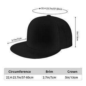 Casquette de baseball noire à 6 panneaux, ajustée, unisexe, décontractée, couleur unie, tissu sergé, pour adulte - Product Image 4