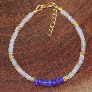Dual Gemstone Beads <b>Bracelet</b> Natural Stone <b>Beaded</b> <b>Bracelet</b> Dainty Stretch <b>Bracelet</b> Women Fashion Jewelry - Product Image 4