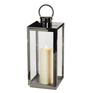 Lanterne suspendue à piles, mini lanterne vintage en forme de maison, porte-bougie noir exclusif pour décorations de Noël et de fêtes. - Product Image 6