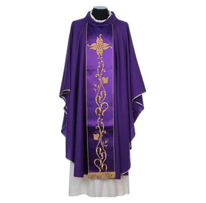 Nueva Llegada, Uniformes de Iglesia al por Mayor, Modernos, Color Granate con Túnica Blanca, Túnicas de Coro 2026, Diseño de Alta Calidad, Túnica Bordada - Product Image 5