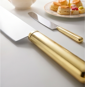 Premium Gold Handle Cake Server With Silver Finished Head Suitable <b>For</b> Stylish Dessert Table And Home Events Serving Use - Product Image 2