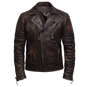 Factory Rate Men's Stylish Genuine Leather <b>Jackets</b> For High Street Casual Fashion Streetwear Coat for Winter Leather <b>Jacket</b> - Product Image 1