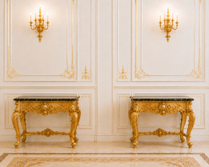 Ensemble de lit en bois sculpté à la main sur le thème turc avec tables de chevet, lit capitonné King Size, mobilier de chambre neuf, vente en gros pour la maison - Product Image 3