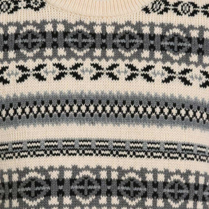 Suéter de Punto Jacquard para Hombre, Cuello Redondo, Manga Larga, Patrón Geométrico, Jersey Cálido de Invierno - Product Image 6