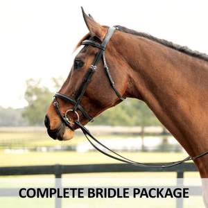 Stylish Design Attractive <b>Top</b> Quality Crystal Ornamented Bridle made of Genuine <b>Leather</b> Adjustable Horse Riding Equipment Tack - Product Image 5