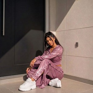 Leather Spot Custom-Made Luxury Women's Casual <b>Trousers</b> and Pajama Pants Velvet Wide Leg Sexy & Club Style Eco-Friendly - Product Image 3