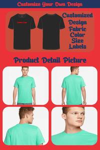 Camiseta Deportiva Personalizada para Hombre, de Secado Rápido, Transpirable, Antiencogimiento, Informal, para Correr, Gimnasio, a la Moda, con Nombre de Marca Personalizado - Product Image 4