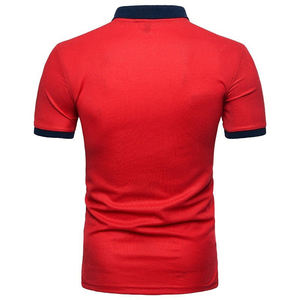 เสื้อโปโลผู้ชาย แขนสั้น ผ้าถักโพลีเอสเตอร์ ระบายอากาศได้ดี สีสันตัดกัน สไตล์ลำลอง สำหรับเล่นกอล์ฟ - Product Image 5