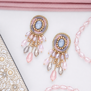 Women's Lightweight Alloy Drop Earrings Beads Artistic Crystal Rhinestone Imitation Pearl Oval Cut Design Ethnic Weddings Bridal - Product Image 1