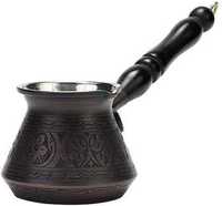 Cafetière turque artisanale en cuivre et laiton, style ottoman, petite bouilloire à café, cafetière traditionnelle authentique pour la maison