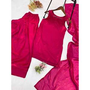 Conjunto Elegante de Top y Pantalón con Dupatta para Fiesta de Mujer de Diseñador - Product Image 4