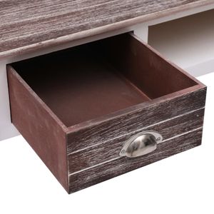 Escritorio de madera marrón 43,3 "x 17,7" x 29,9 "para uso en computadora - Product Image 5