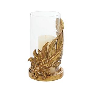 Handmade Gold & Black Metal Decorative <b>Candle</b> Holder Metal <b>Candle</b> Stand <b>Set</b> of 2 With Glass for Home Office Festival Decor Use - Product Image 2