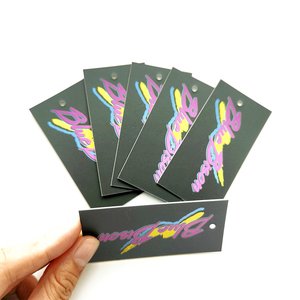 OEM 2026 Custom Design Luxury Clothing Hang <b>Tag</b> Die Cut Garment Swing <b>Tags</b> <b>Clothes</b> Thickness Business Cards With String - Product Image 4