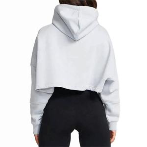 Sweat-shirt en molleton vintage personnalisé pour femmes avec logo brodé pour les détaillants de vêtements streetwear américains - Product Image 5