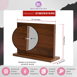 Porte-couteaux magnétique en bois couleur brun foncé de haute qualité, très vendu, au prix le plus bas - Product Image 2