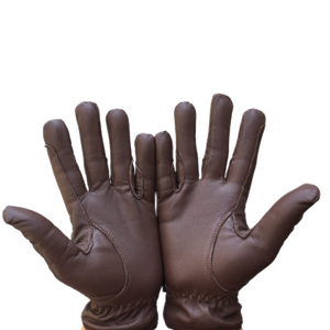 Equestrian Horse Riding Leather <b>Full</b> Finger Gloves Durable Non <b>Slip</b> Grip Breathable Comfortable Summer Lightweight Unisex - Product Image 2