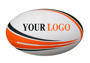 Ballon de rugby Ballon de rugby de football américain personnalisé en PU et caoutchouc avec logo personnalisé pour l'entraînement et le sport Tailles toutes - Product Image 6