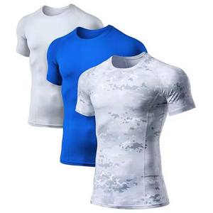 T-shirts décontractés légers à coupe classique en jersey uni avec imprimé sur le devant, polyester/coton - Product Image 2