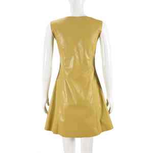 Vestidos de Mujer al por Mayor, Estilo Boutique, a la Moda, para Fiesta, de Piel Sintética, Cuello en V, Mini, 2025, para Salir de Noche, Bar, Club - Product Image 2