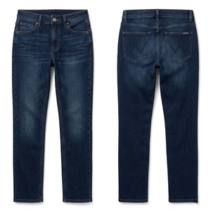Jeans Casuales de Mezclilla Elástica de Algodón Premium para Mujer, 390 GSM, Corte Regular, Logotipo Bordado Personalizado, Pantalones de Moda - Product Image 2