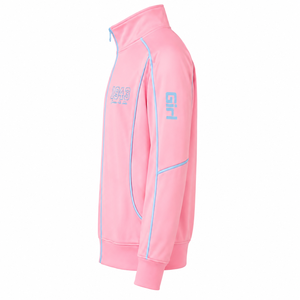 Sweat-shirt à capuche zippé pour femme Gamma Phi Delta Sorority, manches longues, col montant, style survêtement avec passepoil contrastant, fermeture éclair intégrale, pour la détente - Product Image 5