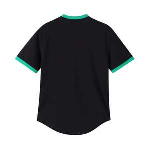 Chemise Henley noire AKA pour femme, broderie de lettres grecques, patte de boutonnage, haut décontracté de qualité supérieure, tissu de haute qualité, coupe confortable - Product Image 2