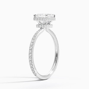 BOJ <b>Ring</b> 059 Asscher Cut 925 <b>Silver</b> Gala Halo Diamond <b>Ring</b> 2ct D Color VVS1 Moissanite GRA Certified Low Price Wedding <b>Ring</b> - Product Image 2
