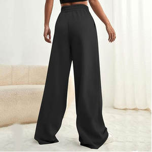 Women’s Oversized Sweatpants Streetwear Style Baggy <b>Trousers</b> with <b>Drawstring</b> Loose Fit Casual Joggers Comfortable Soft Cotton - Product Image 4