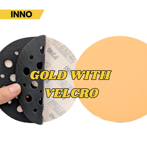 High Performance 5 Inch Gold PSA Yellow #60-#1000 for Backed Abrasive Disc for Wind Turbine Blade Sanding - Product Image 5