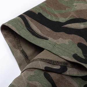 Camiseta de manga larga para hombre, talla grande, diseño personalizado con estampado de camuflaje, 100% algodón, transpirable, estilo vintage, lavado ácido. - Product Image 3