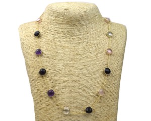 925 Sterling Silver Gemstone <b>Statement</b> <b>Necklace</b> for women & Unisex Elegant <b>Necklace</b> For daily Wear - Product Image 5