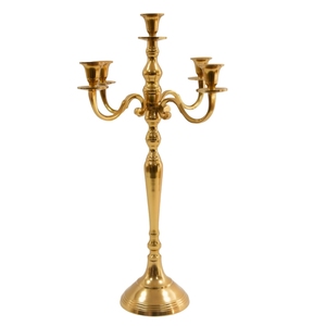 Tall Silver <b>Floor</b> <b>Standing</b> Metal 5 Arm Candelabra Centerpiece Taper <b>Candle</b> <b>Holder</b> for Wedding Event Hotel Decor Wholesale - Product Image 4