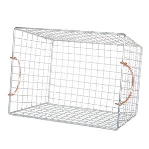Panier de rangement rectangulaire en métal robuste, grande capacité, organisateur pour la maison - Product Image 5