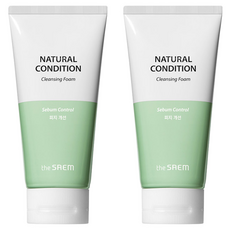Espuma Limpiadora The Saem Natural Condition Sebum Improvement 150ml 2 Unidades para Piel Grasa ¡Precio con Descuento! - Product Image 1