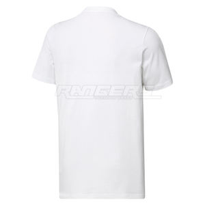 Bulk <b>White</b> T Shirts Cotton Polyester Jersey Regular Fit O Neck Short Sleeve OEM Custom Print Blank Apparel Casual Fashion <b>Tees</b> - Product Image 2