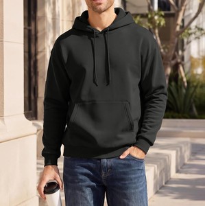 Sweat-shirt à capuche en molleton épais pour homme, coupe oversize, chaud, hiver, décontracté, style urbain, manches longues - Product Image 2