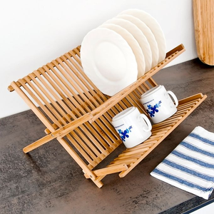 Bamboo Coffee <b>Bar</b> Organizer, Bamboo Storage <b>Shelf</b> for Kitchen Countertop, Coffee Station Accessories Rack - Product Image 3